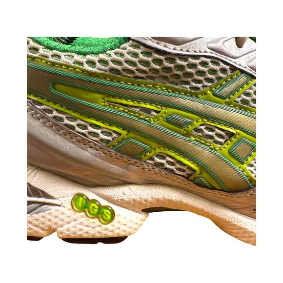 ASICS Gel Nimbus Women's 9 Sneaker Silver Lime Green Running Shoes F360705 - Picture 10 of 14